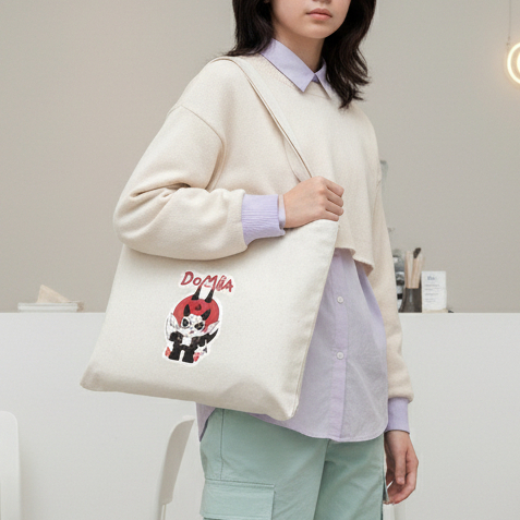 Tas Tote Bag Landscape Kanvas Twill Tebal Raikantopeni Thailand Totebag Resleting || Kiiyoomii || br