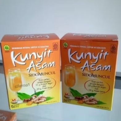 Jamu Kunyit Asam SidoMuncul Kemasan 1dus isi 5 sachet