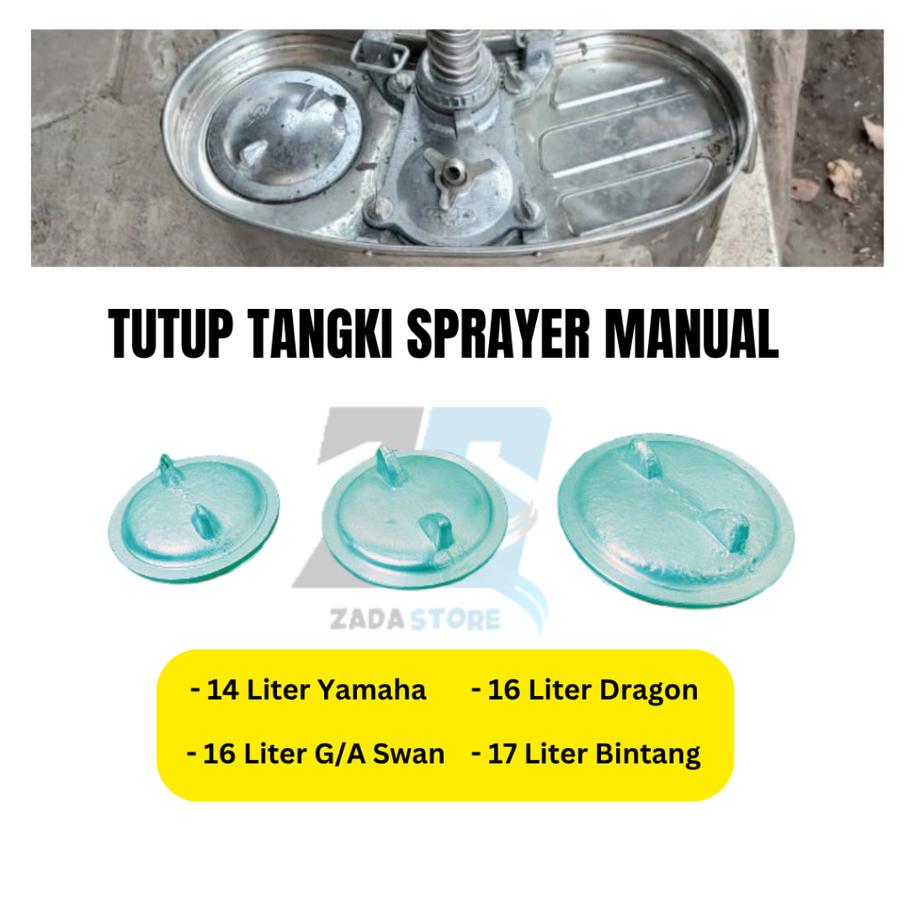 Tutup Tangki Sprayer Manual Aluminium Tebal Semua Ukuran 14L 16L 17 Liter Sparepart Tutup Tabung Ten