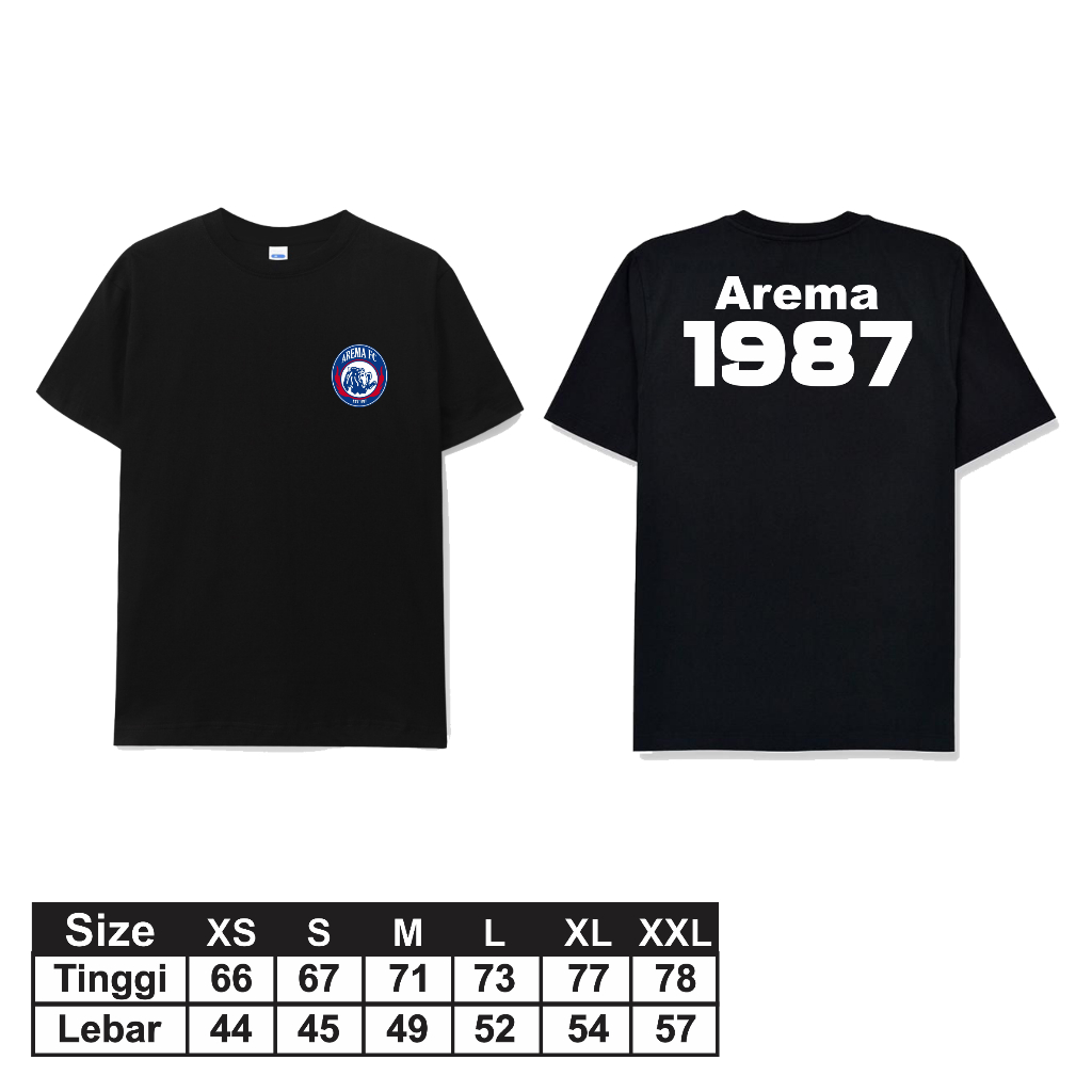 Kaos  Suporter Arema Malang Keren & Nyaman Dipakai