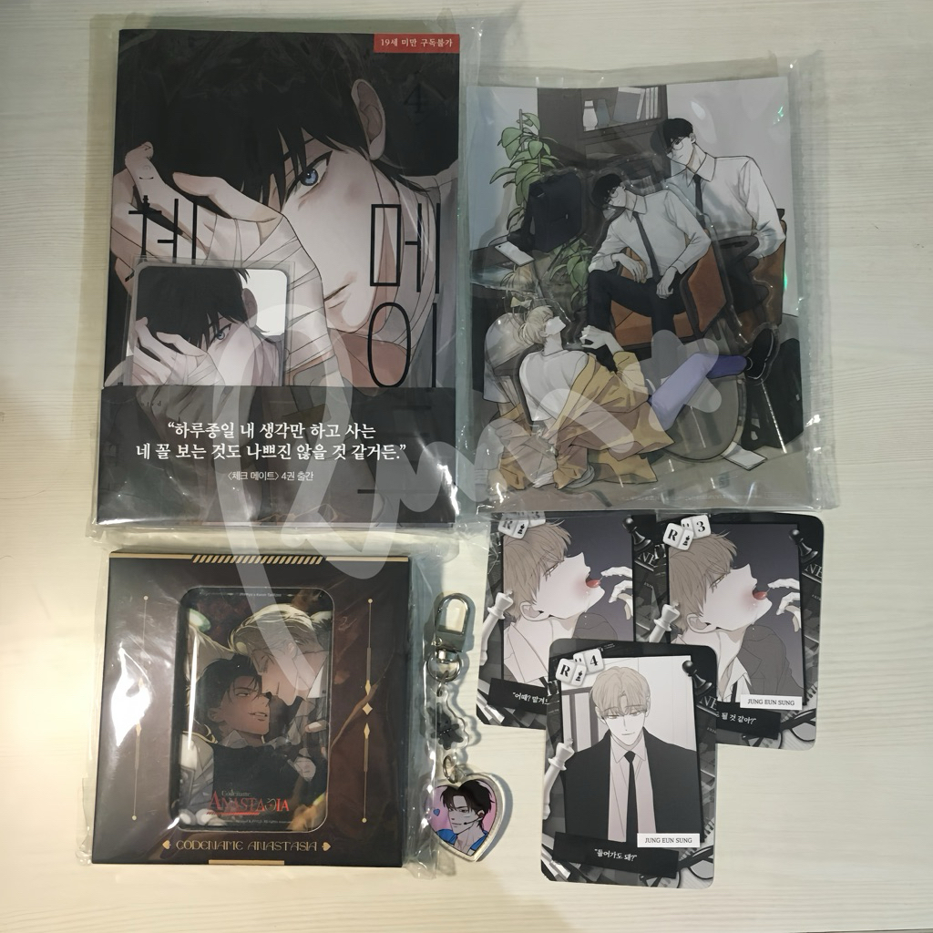 WTS AAB MANHWA CHECKMATE CODENAME ANASTASIA EUNSUNG SOOHYUN TAEKJOO ZHENYA LEZHIN OFFICIAL MERCHANDI