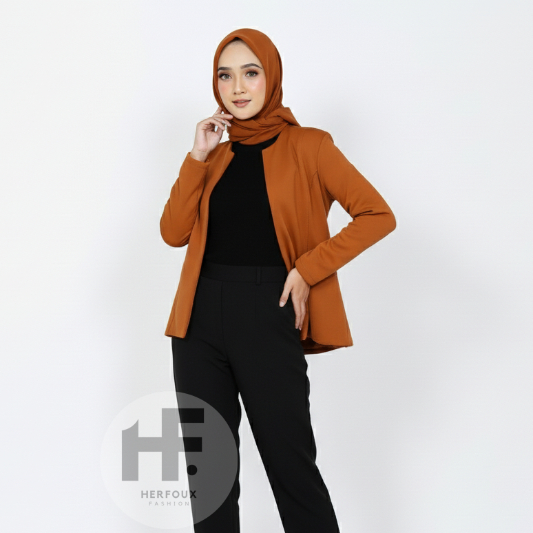 New Deals Herfoux Amora Blazer Wanita Exclusive Outer Casual Formal