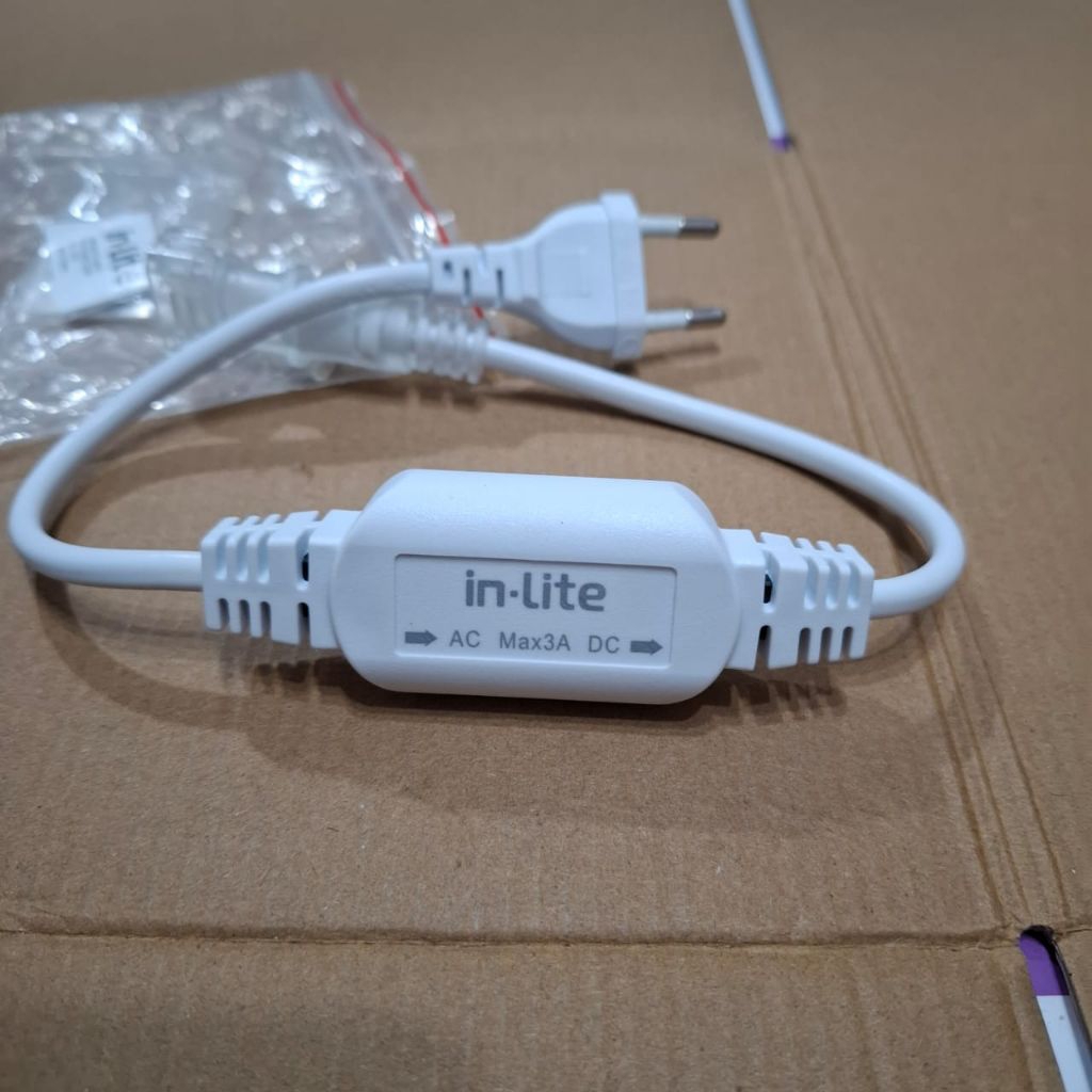 Soket Led strip Inlite adaptor lampu selang in lite