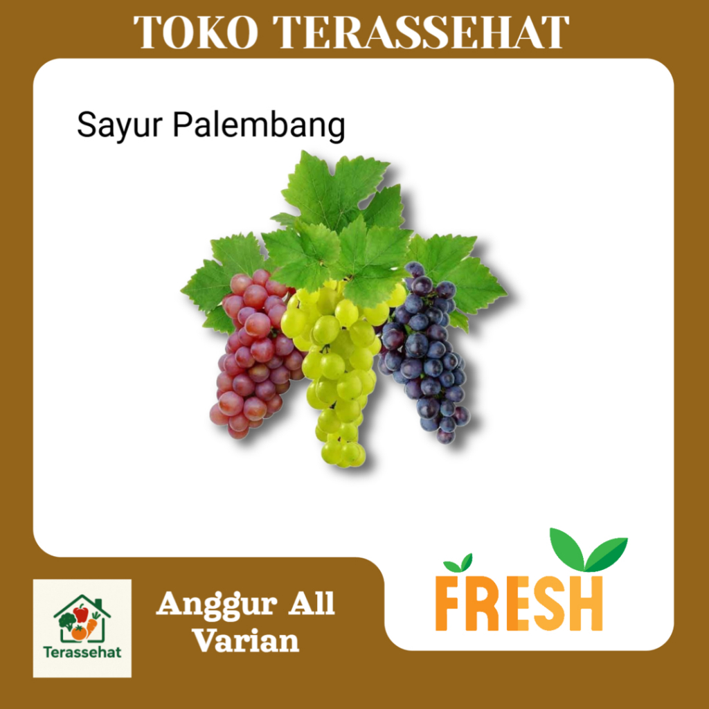 Anggur Merah / Hitam / Muscat 500 Gram Fresh - Sayur Palembang
