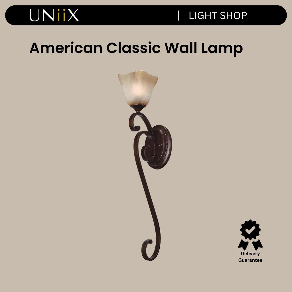 UNiiX - LD7725/1L | Lampu Dinding Hias Ruang Tamu Lampu Dinding Dekorasi Teras Model American Klasik