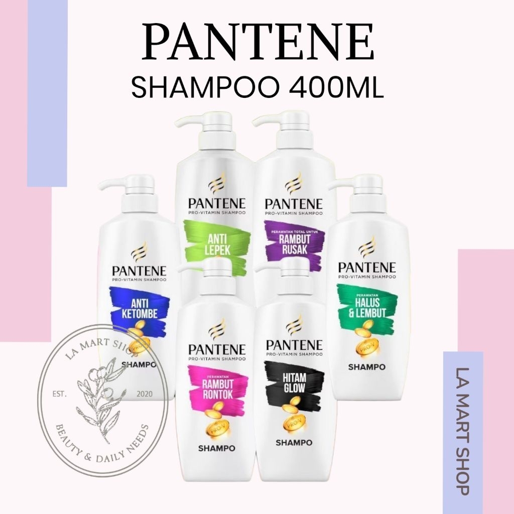 Shampoo Pantene 400ML / Pantene Anti Ketombe / Shampoo Pantene Rambut Rontok 400ML / Shampoo Pantene