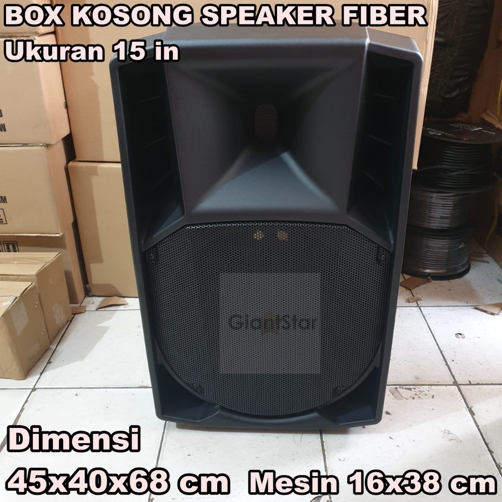 BOX KOSONG SPEAKER 15 INCH 15in BOX SPEAKER FIBER PLASTIK MODEL RCF HARGA 1 UNIT IMPORT BAHAN TEBAL