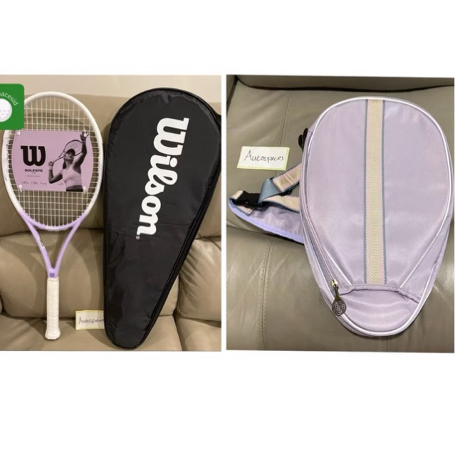 Raket tenis Wilson Soleste tennis racket Original dan tas ungu