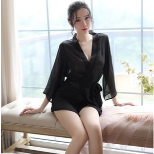 PG-L16 - LINGERIE KIMONO - BAJU TIDUR WANITA - BAJU TIDUR KIMONO - BAJU TIDUR SATIN