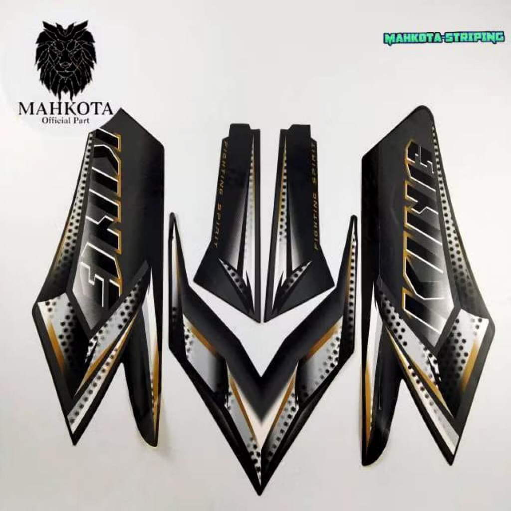 Striping Stiker Polet Sepeda Motor List Yamaha RX king 2008 hitam stiker les body motor LIST BODY RX