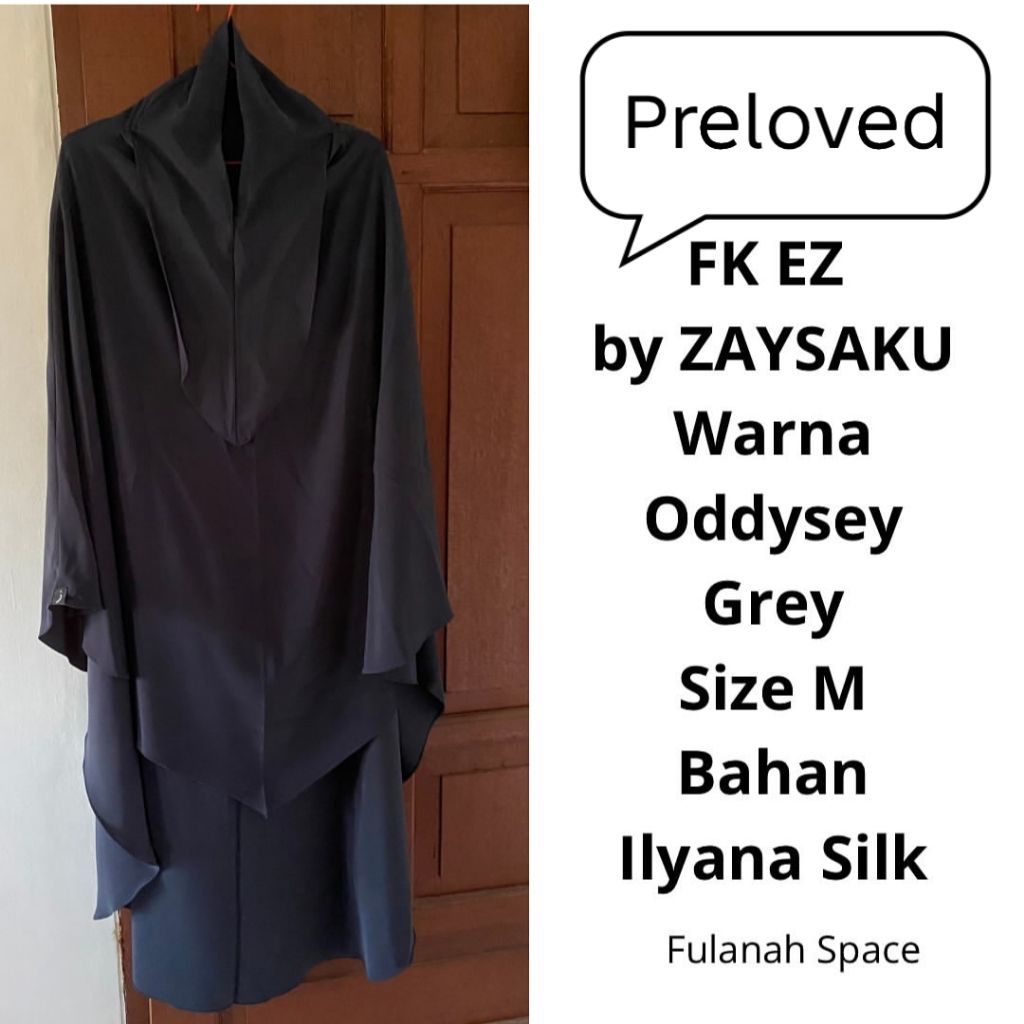 PRELOVED FRENCH KHIMAR FK INSTANT FK EZ ZAYSAKU ILYANA SILK
