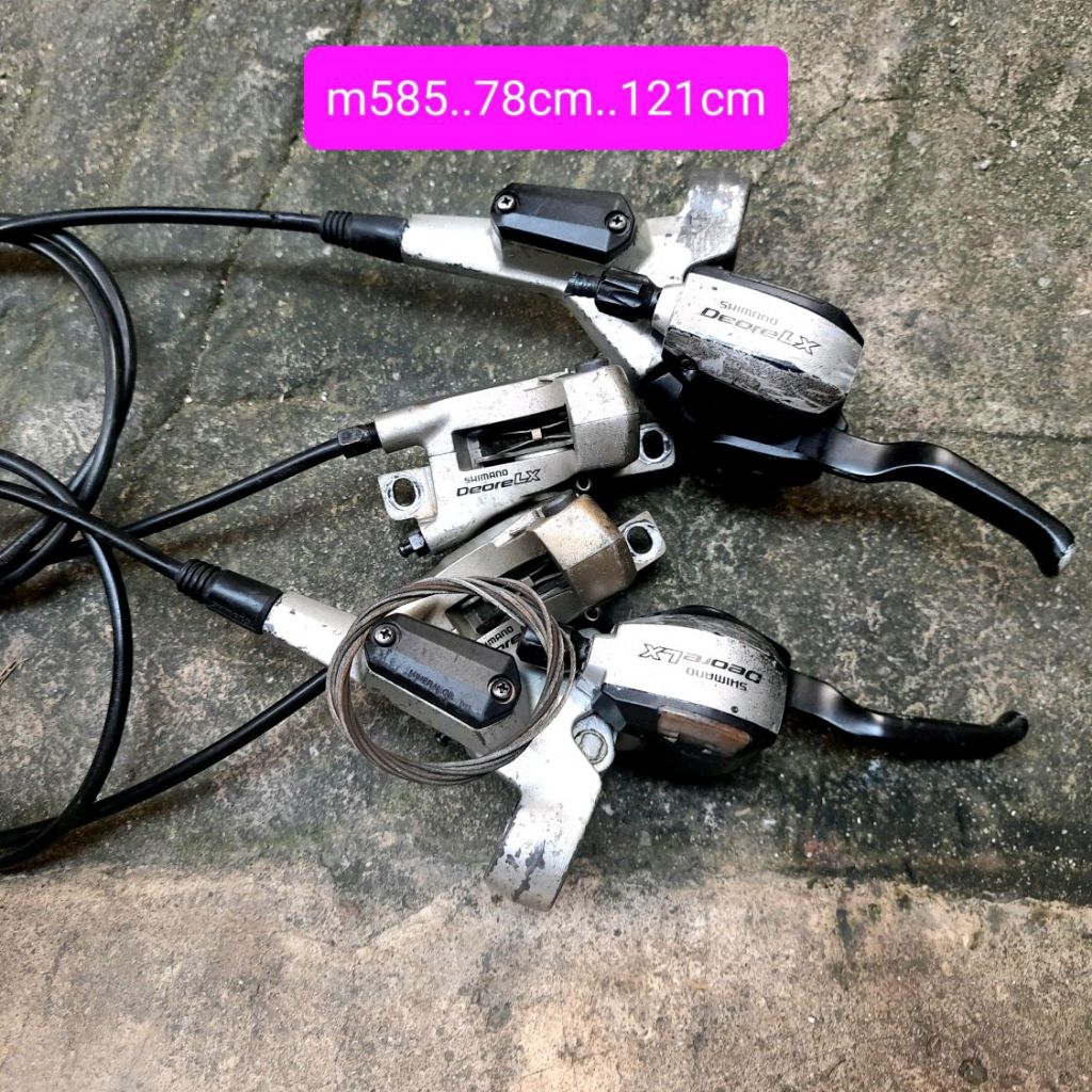 Brifter Shimano Deore LX Hidrolik 3x9 speed Brake Shifter