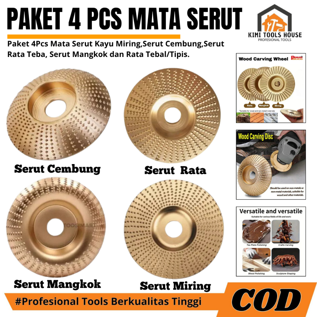 Mata Gerinda Ukir Kayu Wood Mata Gerinda Potong Kayu Amplas Gerinda Serut Kayu Gerinda Pengerjaan Ka