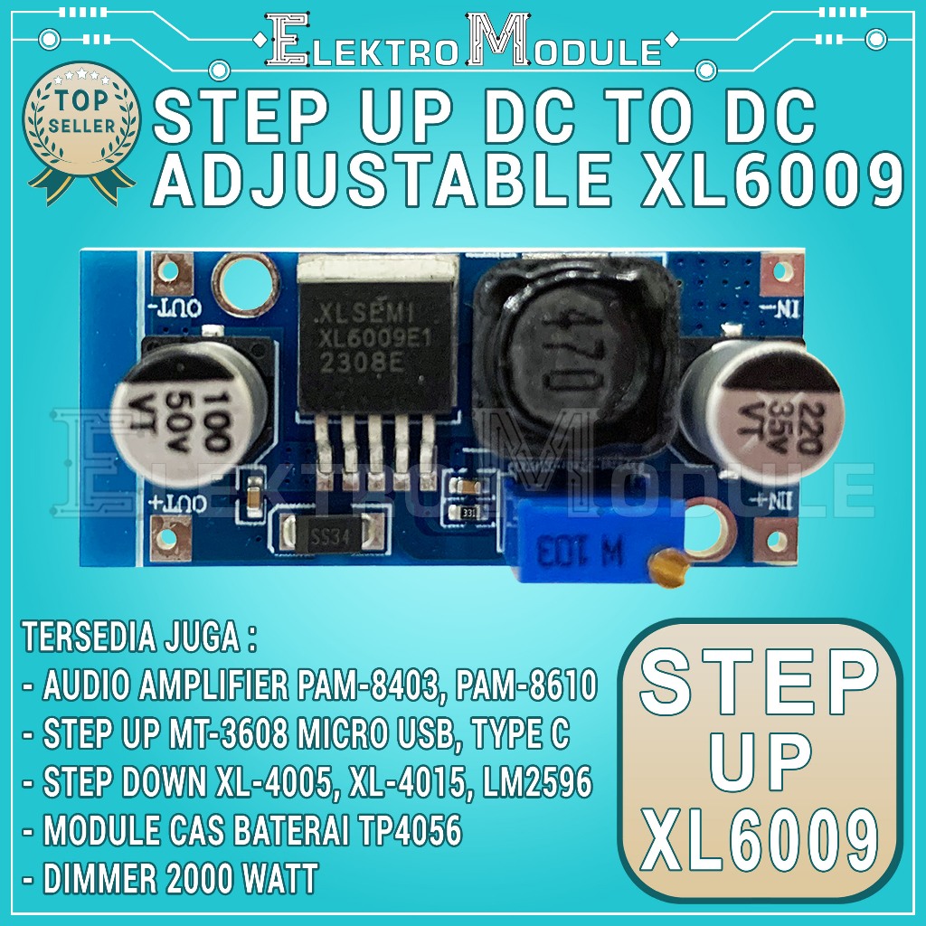 XL6009 Step Up Only DC-DC 4A Adjustable Modul DC XL-6009 / XL6009 Stepup DC Converter Adjustable DC 