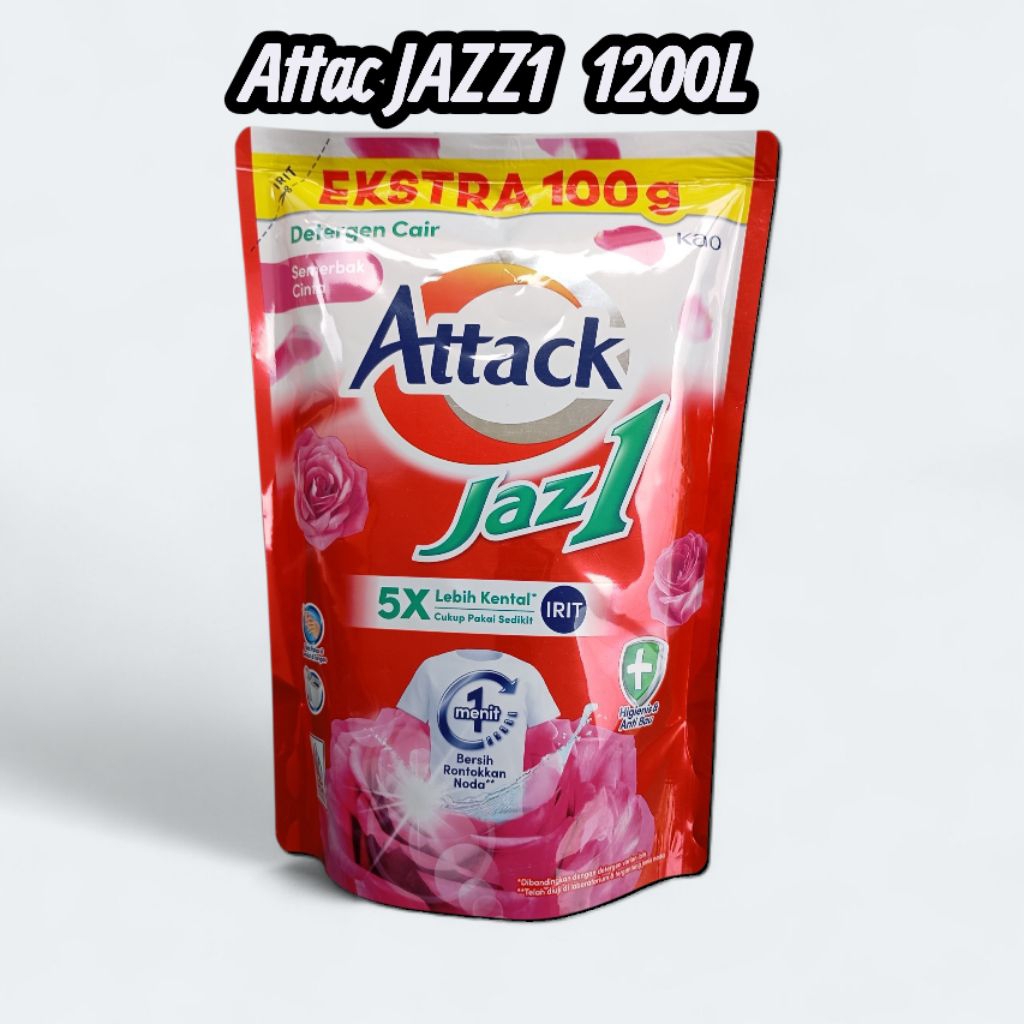 attack jazz1 cair japanes rose 1200ml sabun cuci baju