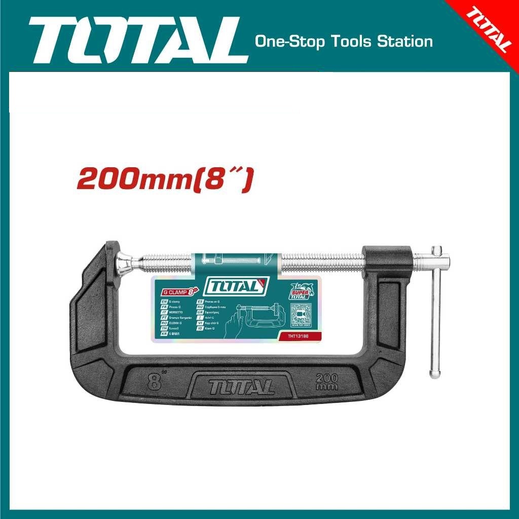 TOTAL G Clamp THT13186 – Alat Klem Penjepit G 200mm(8")