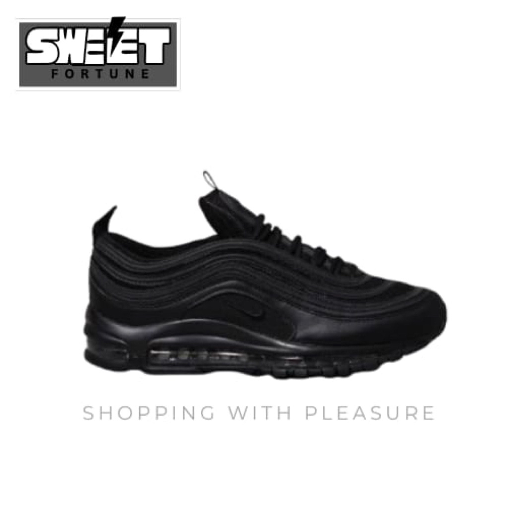 (SWEETFORTUNE) Sepatu Sneakers Air Max 97 Triple Black