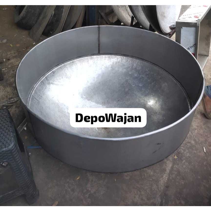 wajan plat besi besar 115 cm sambung 40cm | wajan sambung custom | wajan jumbo bandung