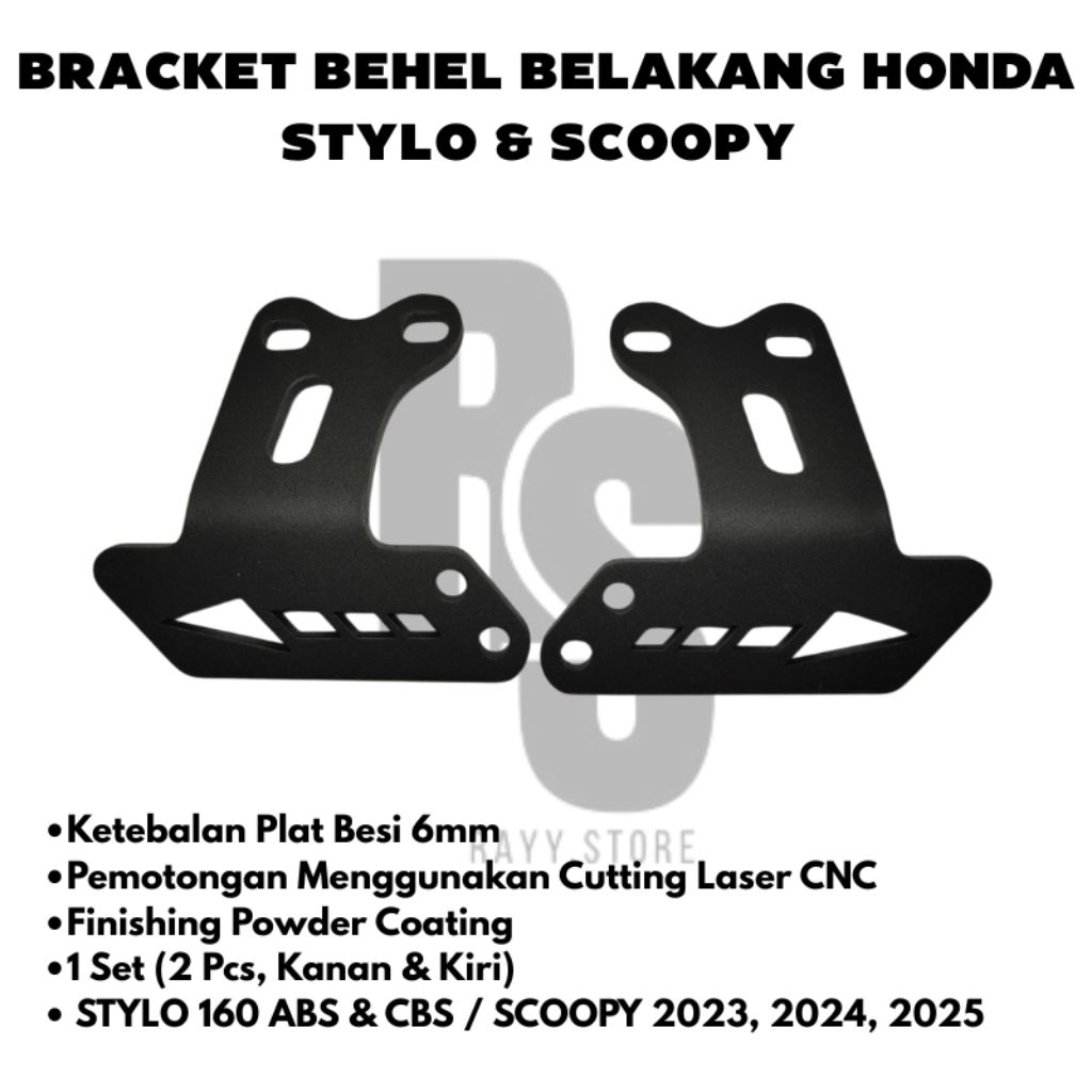 BRECKET BEHEL STYLO 160 PNP SCOOPY Brecket Behel Belakang Variasi Motor Stylo & Scoopy