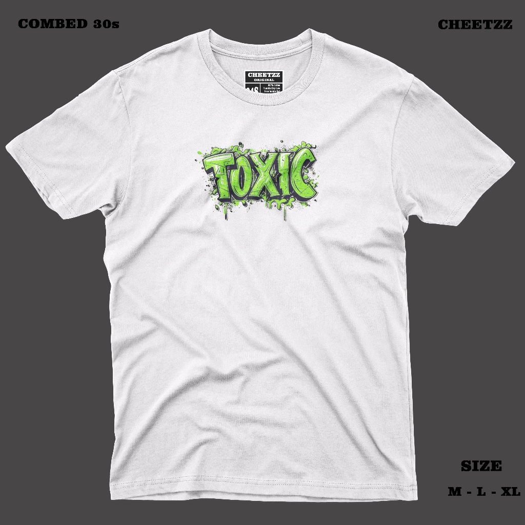 Kaos Distro Pria / Kaos Distro Original / Kaos Pria Wanita / T-Shirt Kaos / Toxic