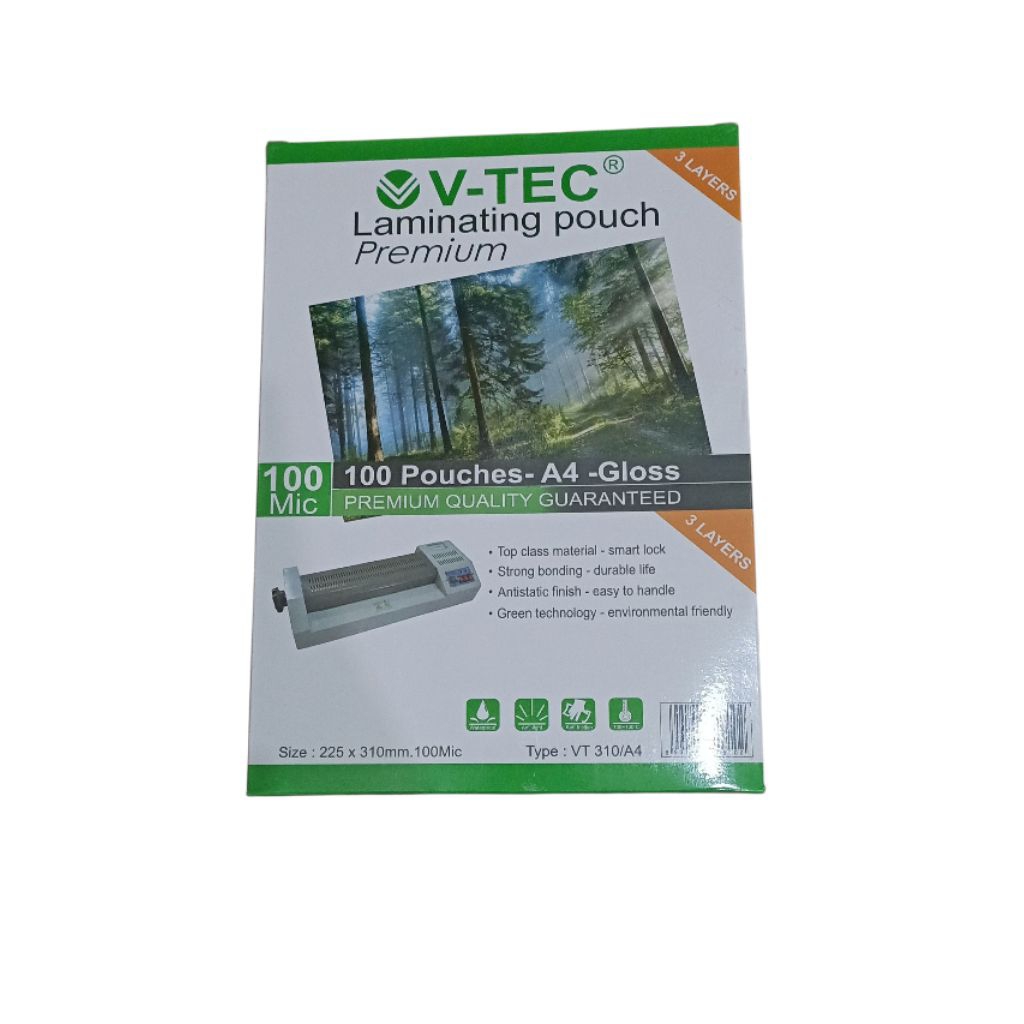 Laminating film A4 Vtec / laminating press Vtec A4