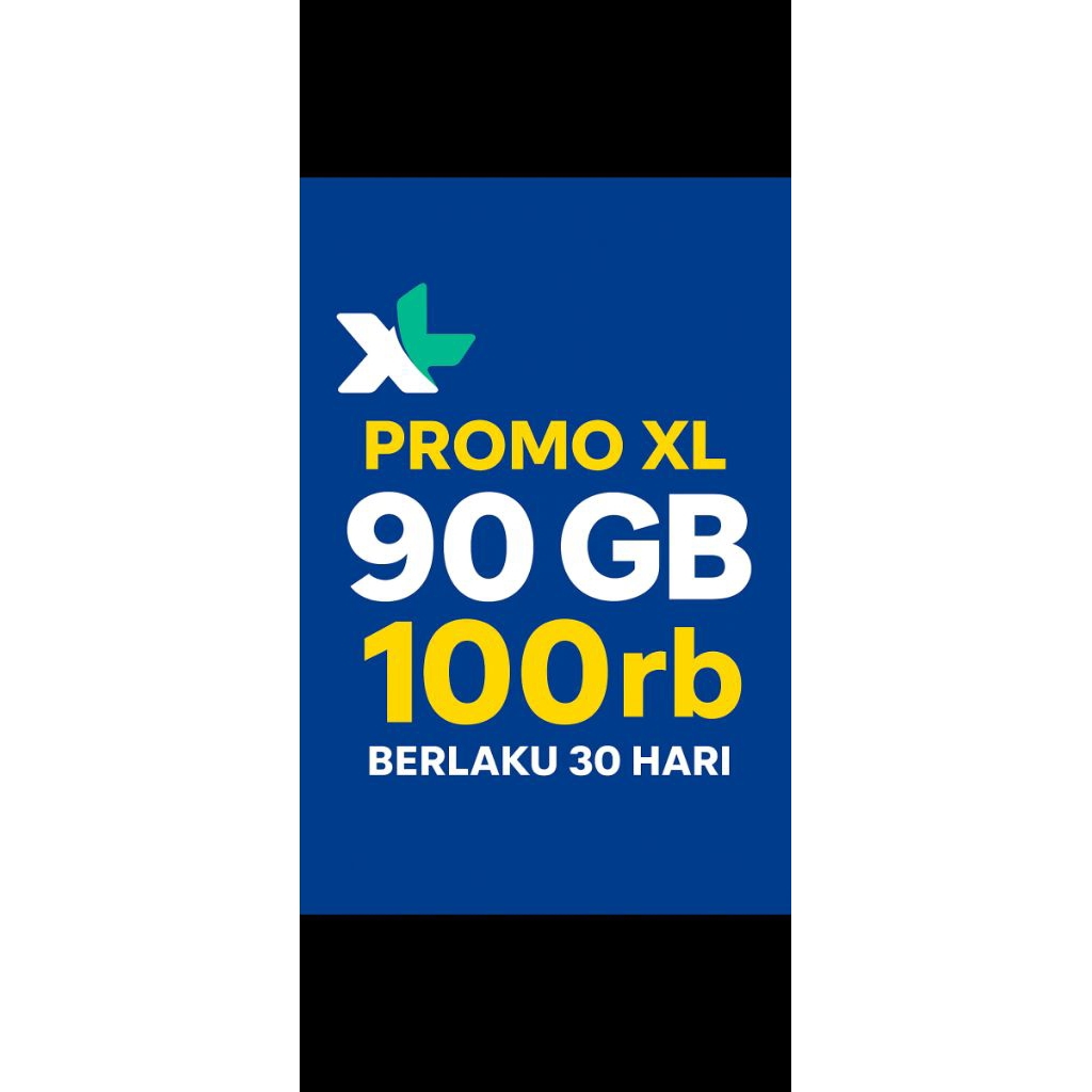 promo kuota XL 90Gb hanya 100ribuu