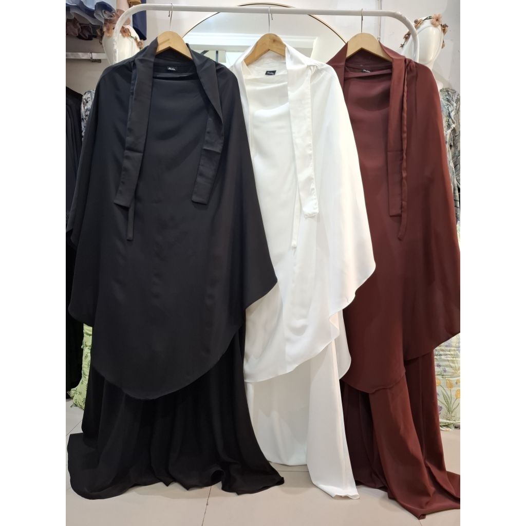 KEENA.CLOTHING || Setelan Gamis Aida Syar'i French khimar