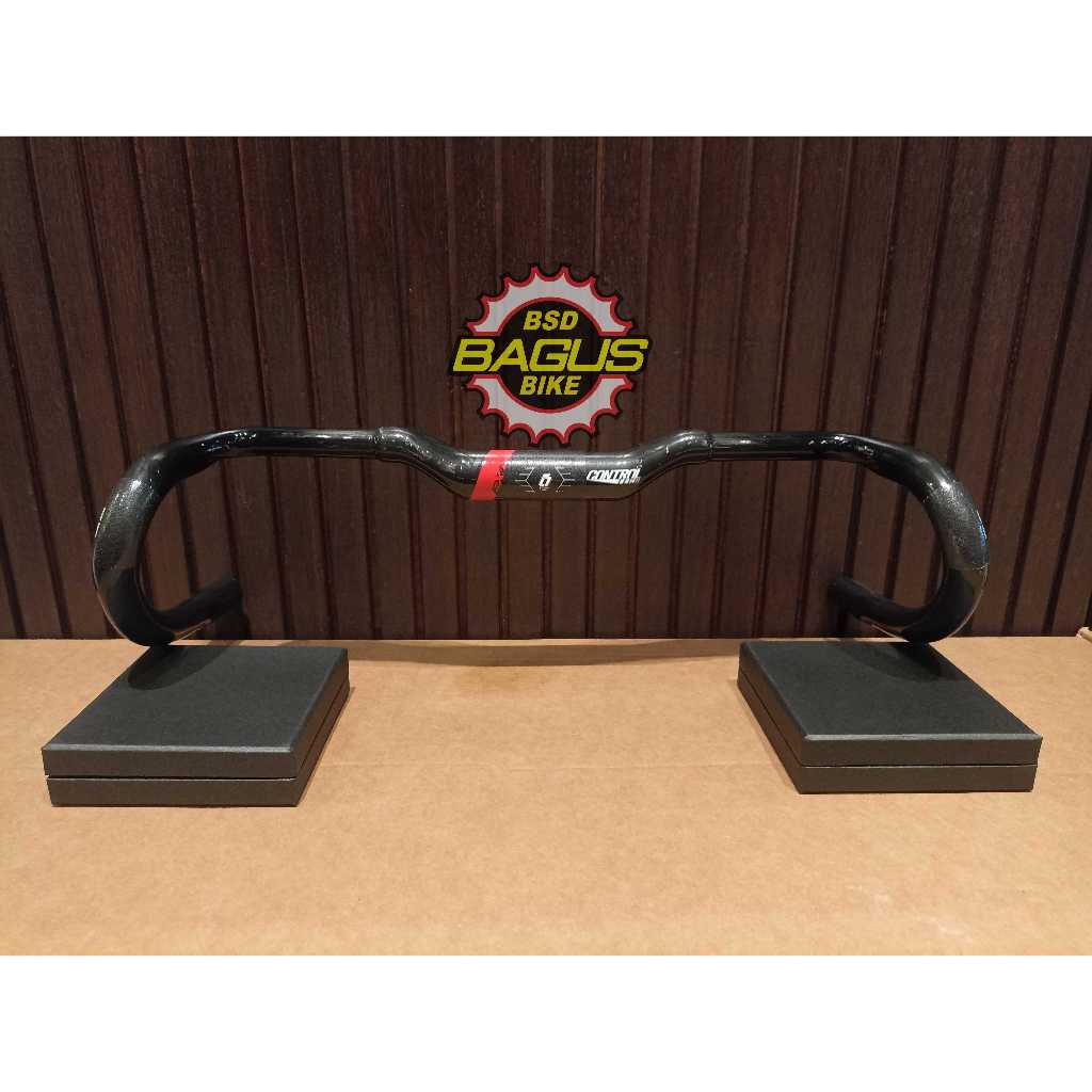 Controltech Handlebar E RA-534 EXL GRAVEL Compact Bar Carbon 31.8*W420,Reach:75mm Drop:125mm Rise:20
