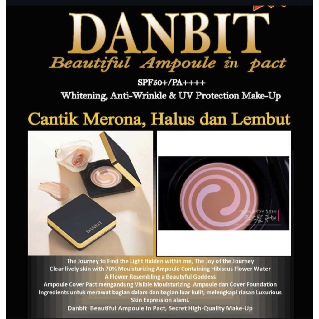 Bedak Basah Glowing Jutanhak DANBIT Ampoule in Pact + Refill