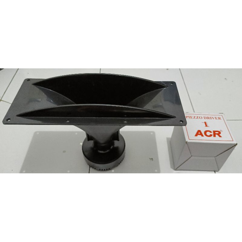 PAKET HORN/CORONG TWEETER U.K 12cm x 30cm PLASTIK + DRIVER ACR PIEZZO