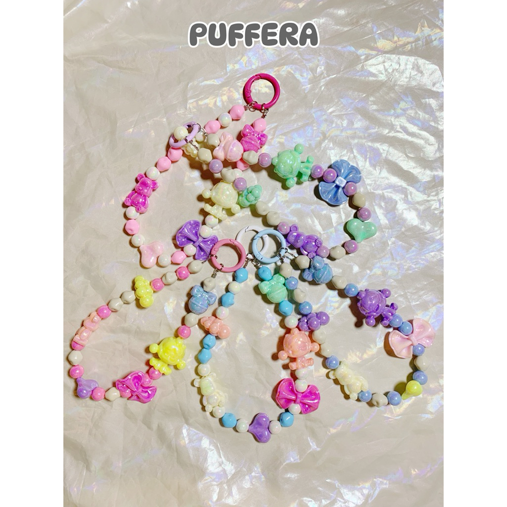 PUFFERA | SKULLPANDA Gantungan Strap HP/Tas/Kunci Karakter Skullpanda