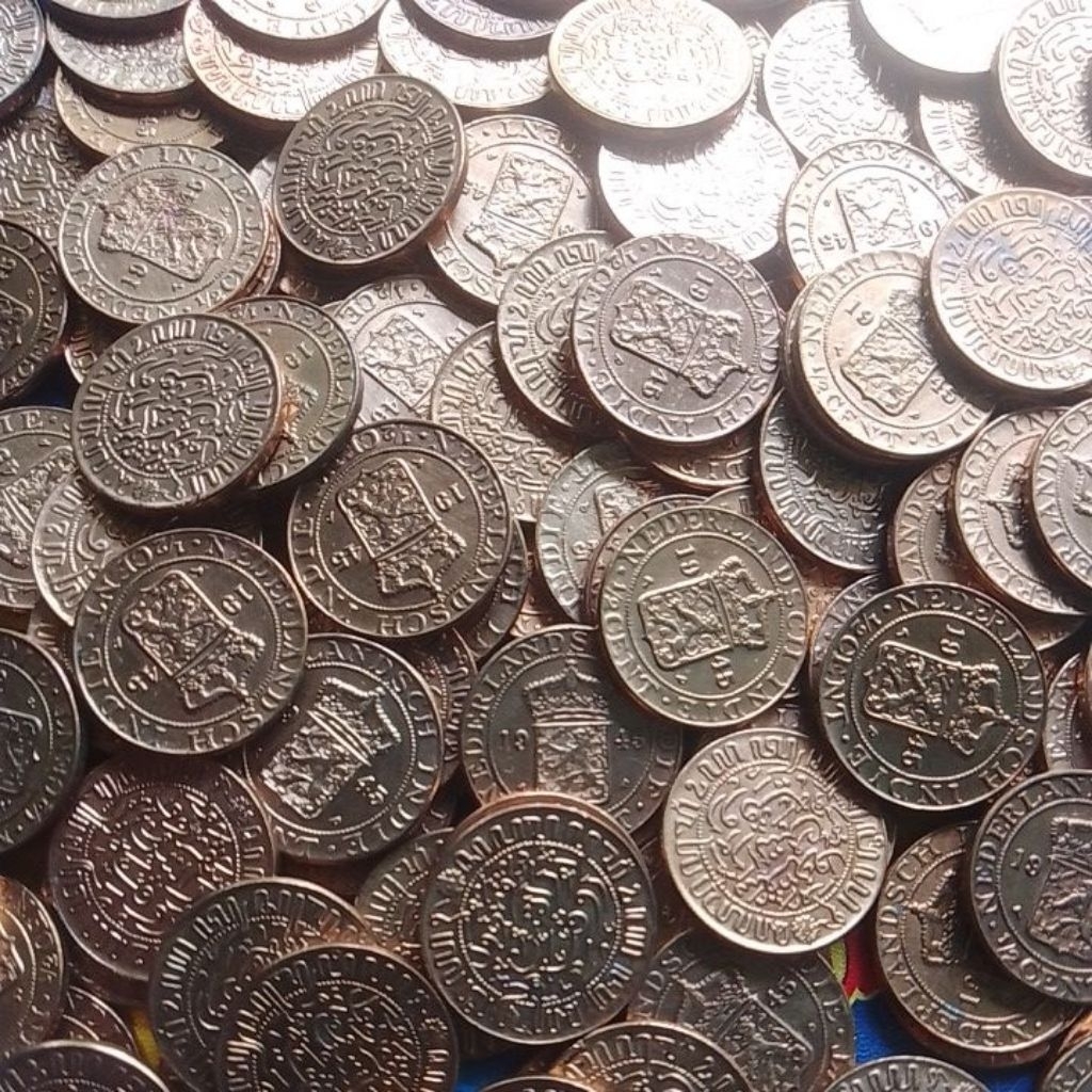 UANG KUNO KOIN ½ CENT NEDERLAND INDIE