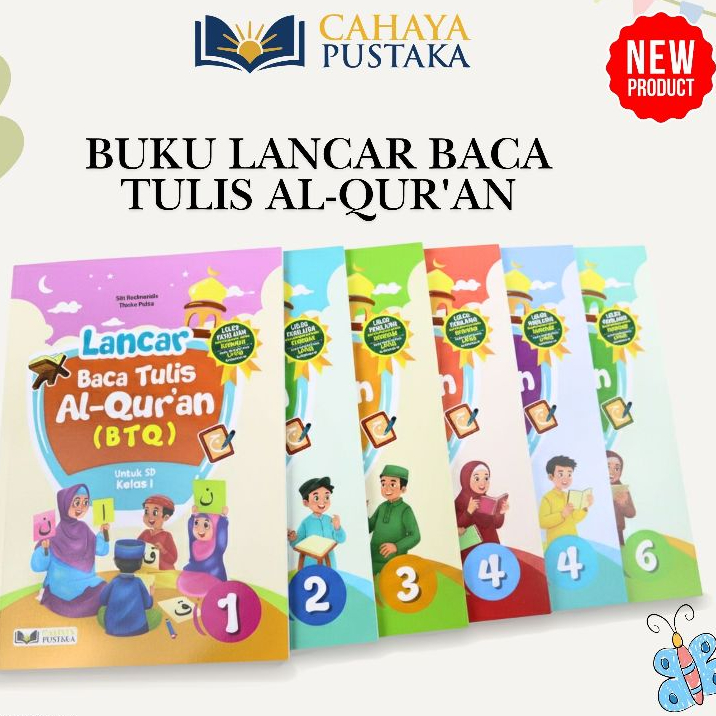 Buku BTQ Baca Tulis Quran dijamin Lancar Baca Al Quran (BTQ) | Kelas 1 - 6 SD/MI