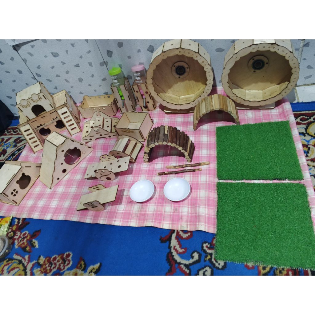 Alat bermain kayu playground fleksibel