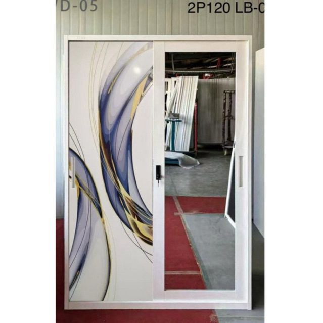 Lemari Plat Besi 2 Pintu 2 Gantungan / Lemari Pakaian 2 Tatakan / Lemari 2 Pintu Gamis / Lemari 2 Ga