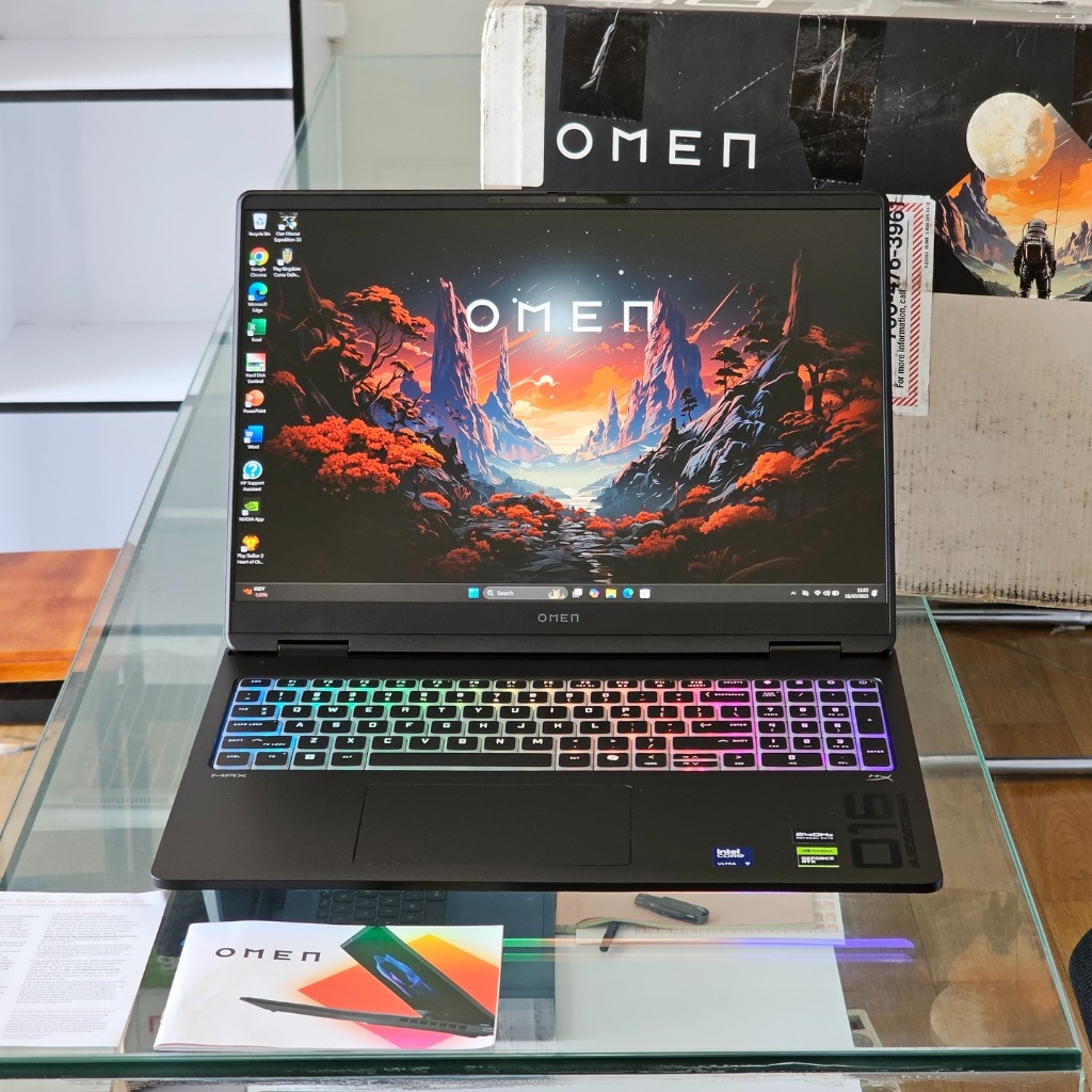 HP OMEN MAX Gaming 16 intel Core Ultra 9 Ram 32 GB Nvidia RTX 5080 Vram 16 GB 2.5K 240 Hz Laptop Gam