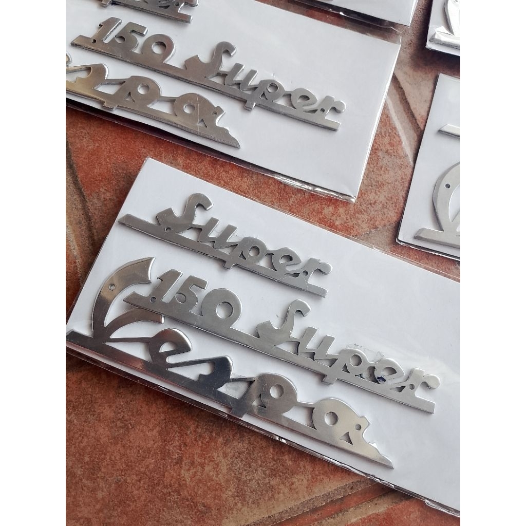 Emblem set vespa super.Logo set vespa super