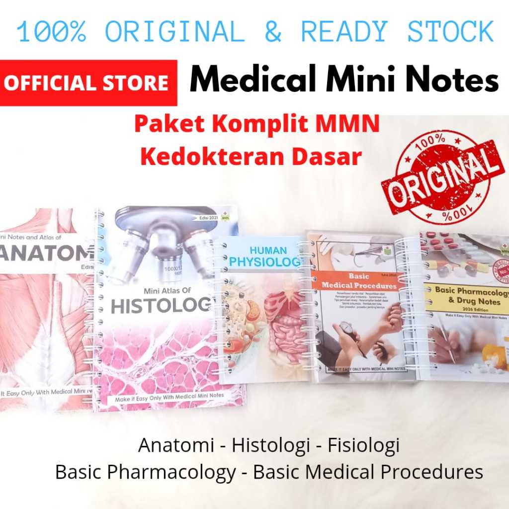 Termurah  Paket Komplit MMN Kedokteran Dasar 5 buku | MMN Preklinik Dasar Terlengkap Terupdate
