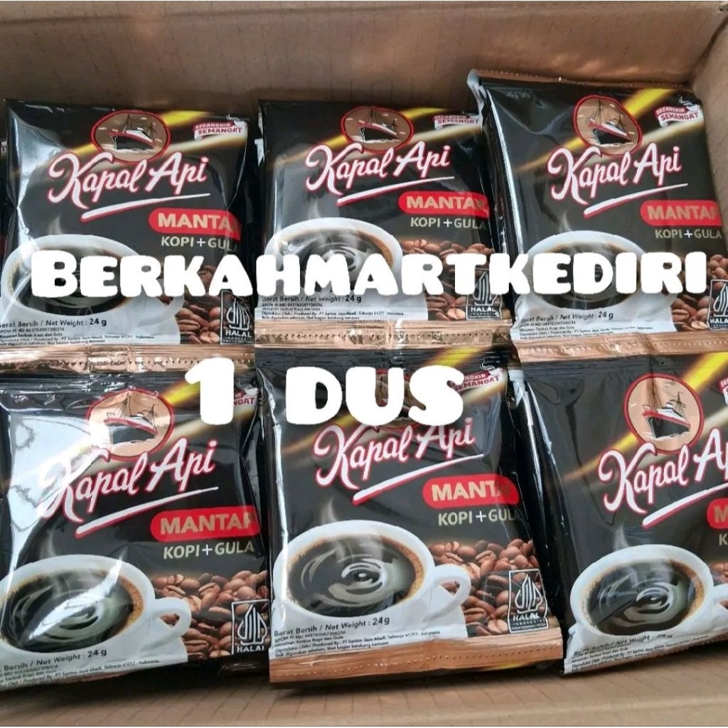 kopi kapal api mantap 1 dus isi 12 renteng