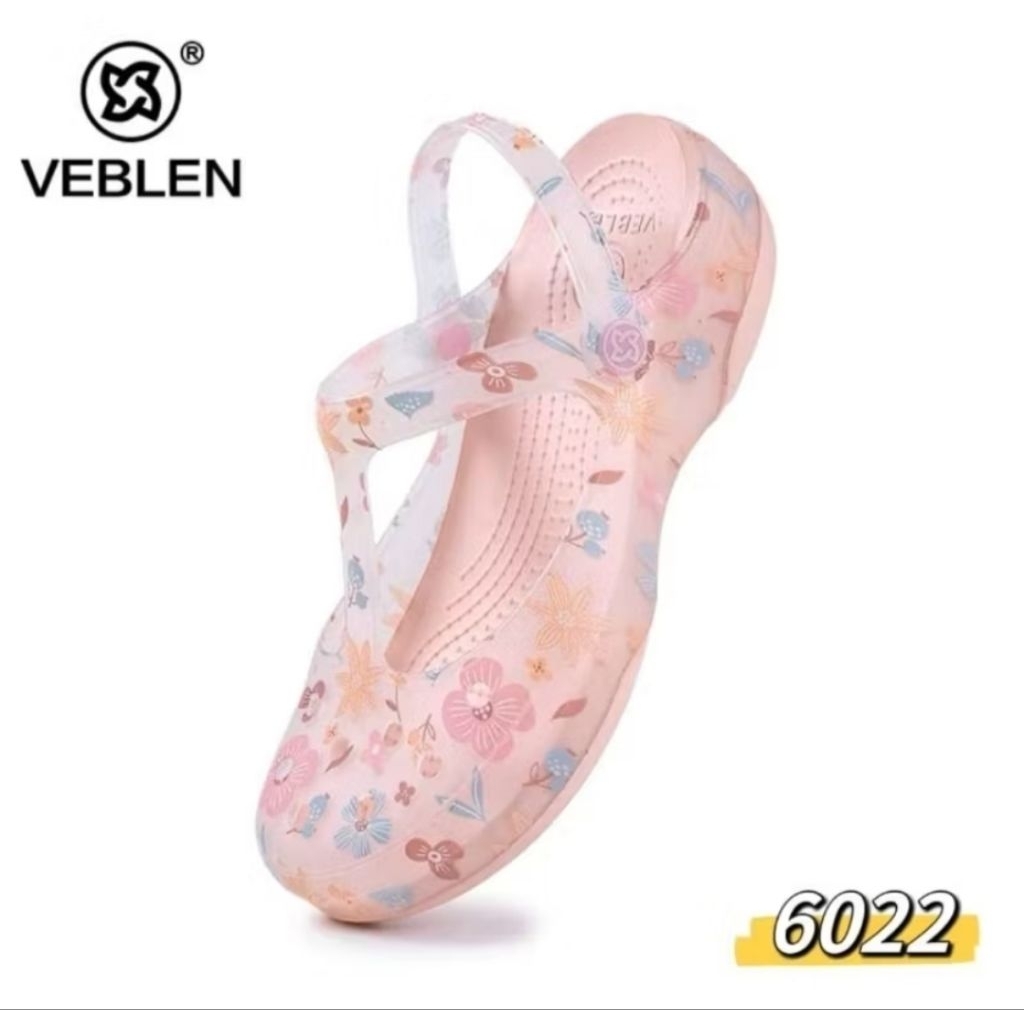 MARY JANE VEBLEN/SANDAL WANITA/VEBLEN MOTIF BUNGA