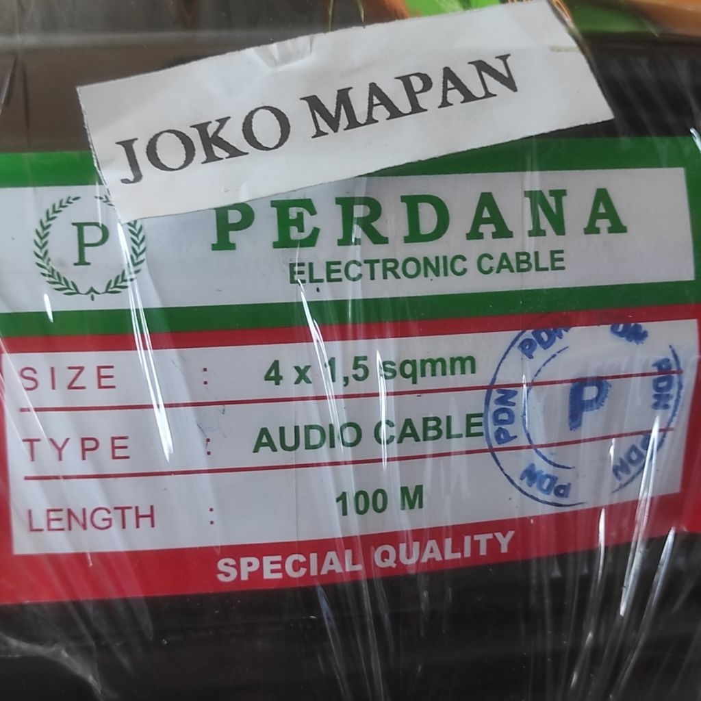 PER METER kabel speaker perdana audio 4x1,5mm audio cable perdana 4 x 1,5 mm kabel PER METER