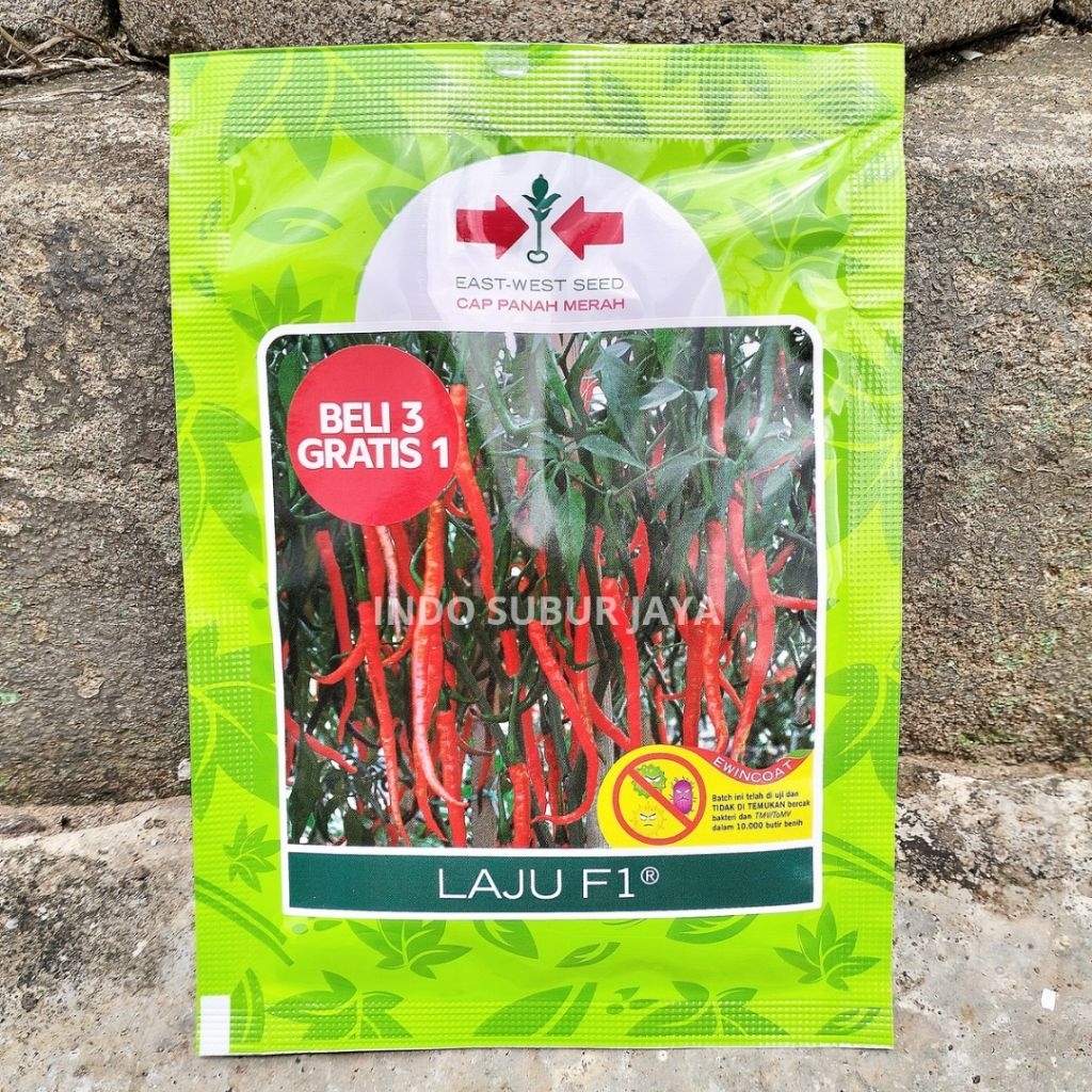 LAJU F1 Isi 1.750 Butir Benih Cabe Laju F1 Cap Panah Merah