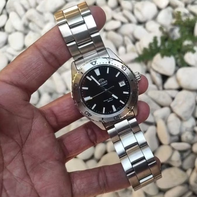 Jam tangan Otomatis/ automatic Orient Mako RA-AC0Q01B sapphire crystal