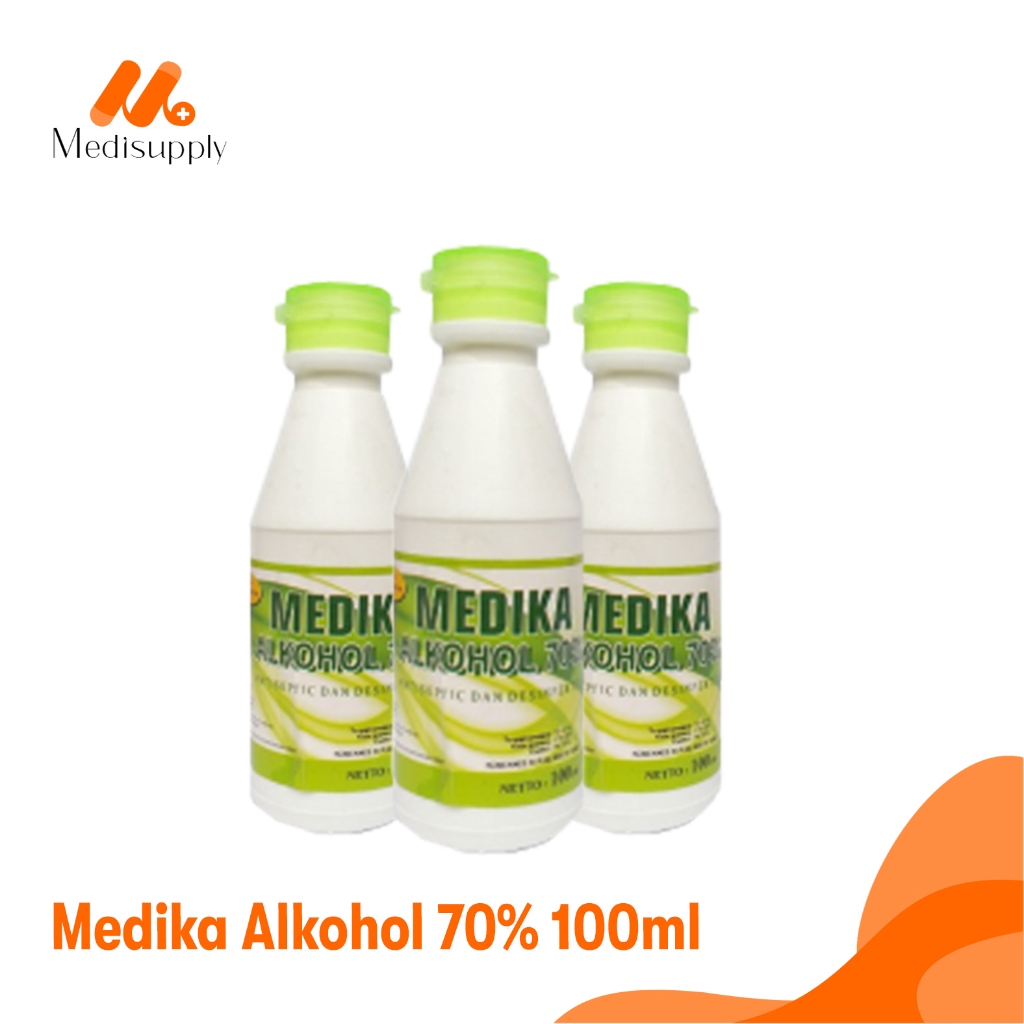 Original Medika Alkohol 70% 100 ml MEDIKA Alcohol 70% Alkohol Medis