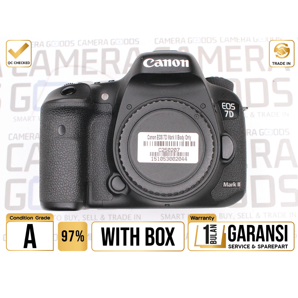 Kamera Canon EOS 7D II DSLR APSC Camera Body Only Second Bekas Grade A - 7DII 7D Mark 2 - C250207