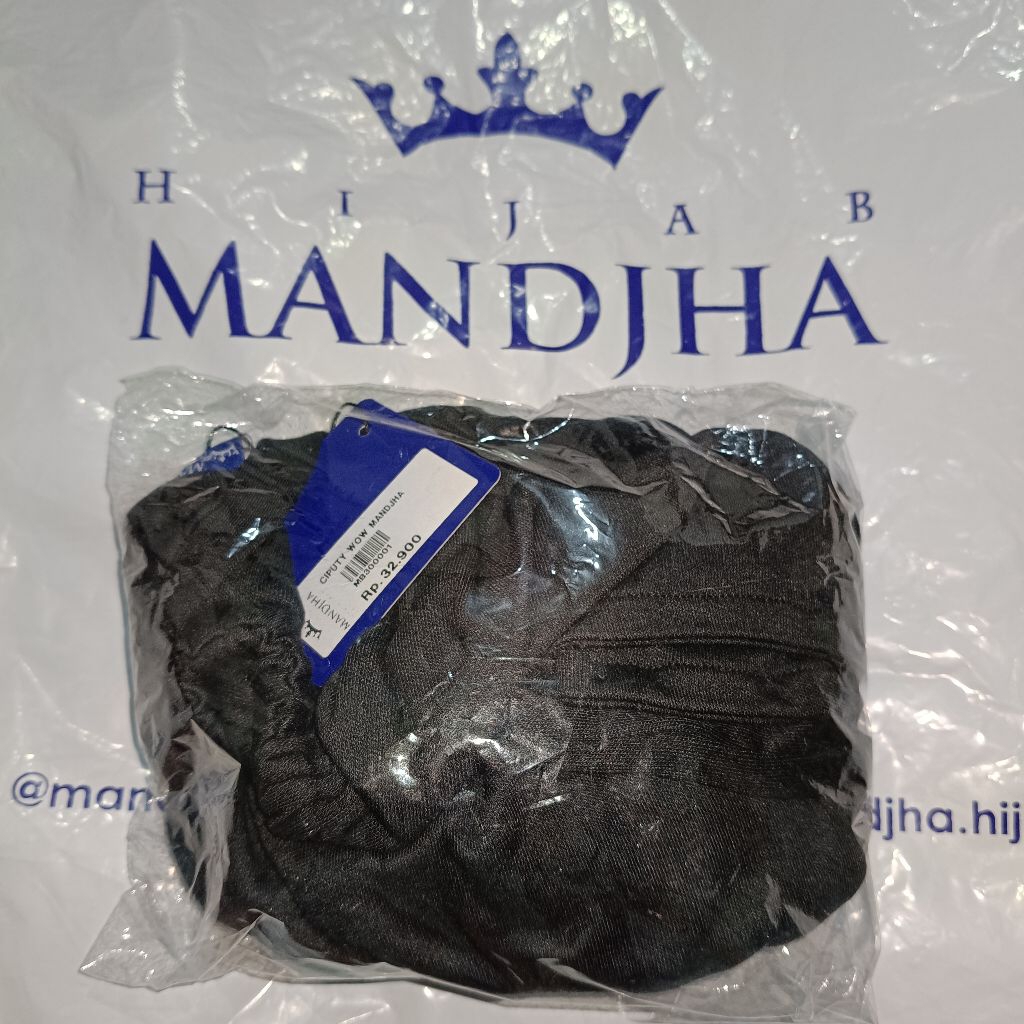 Mandjha Ciput Cepol Black,Produksi Navy,Blouse Inner,Dress Inner,Bandana,Tas,Bros,Ban Pinggang,Pants