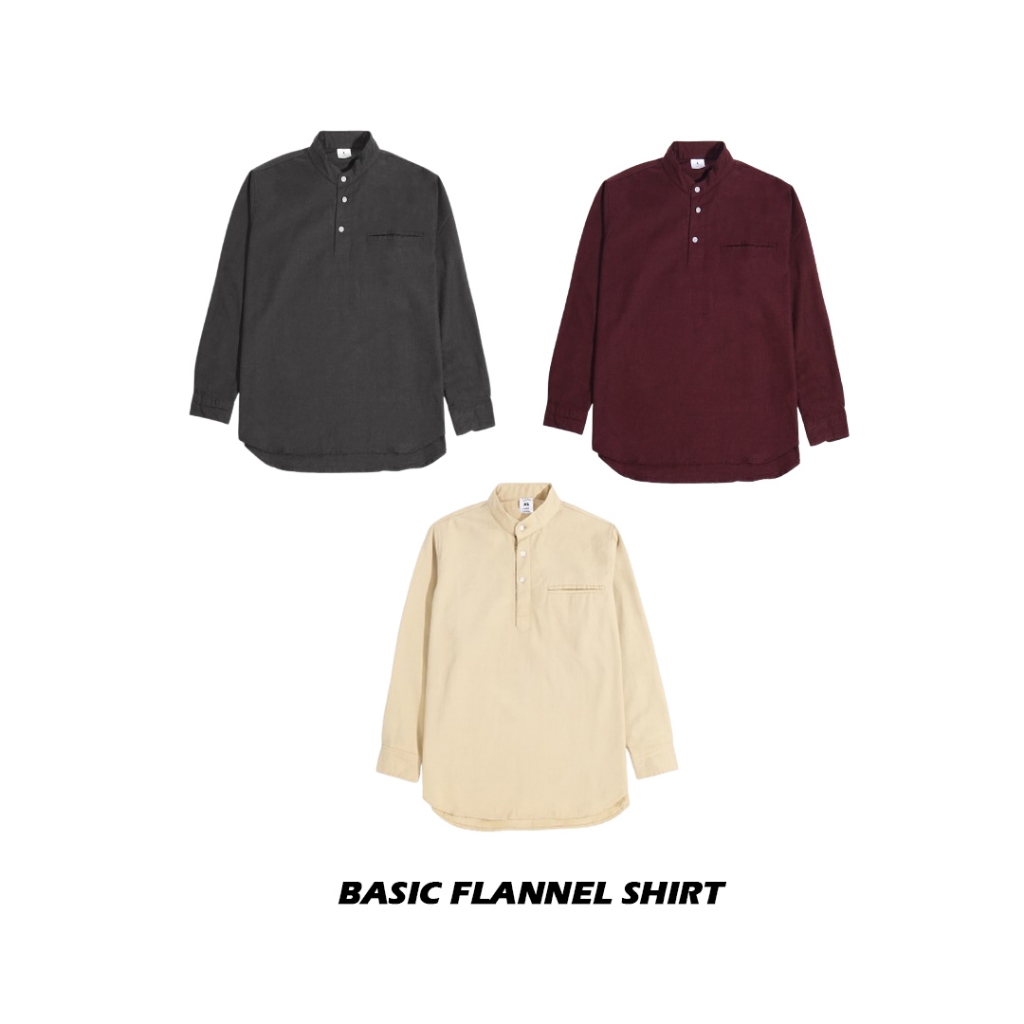 The Don's House CAIRO LS - Kemeja Flannel Lengan Panjang Polos Slimfit Pria Wanita