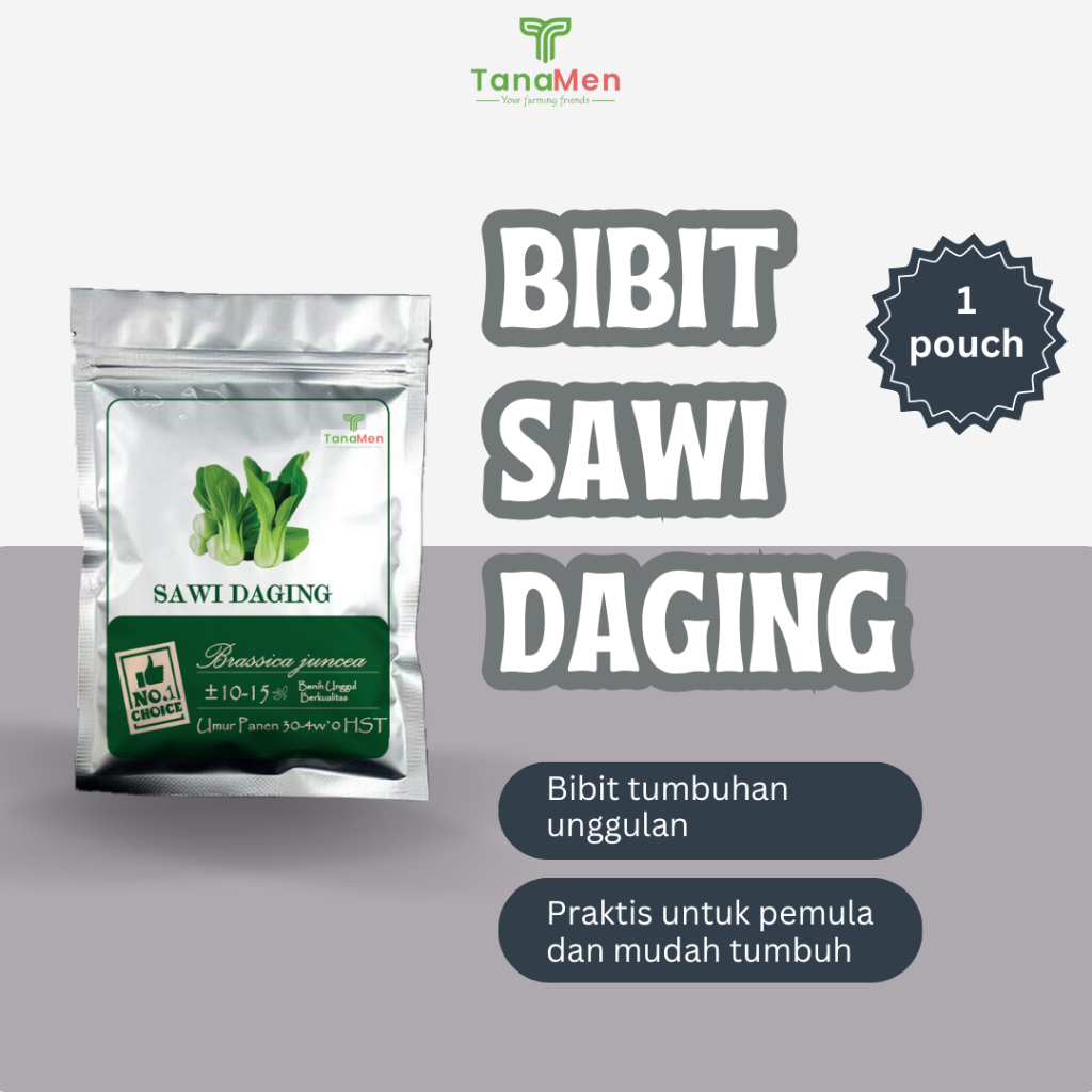 Tanamen Bibit Sayur Sawi Daging - Bibit Unggul Berkualitas Sayur Sawi