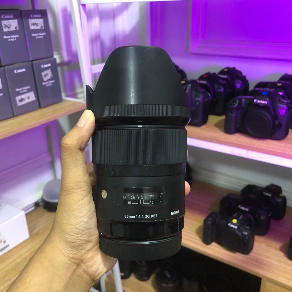 Lensa 35mm f1.4 sigma art canon