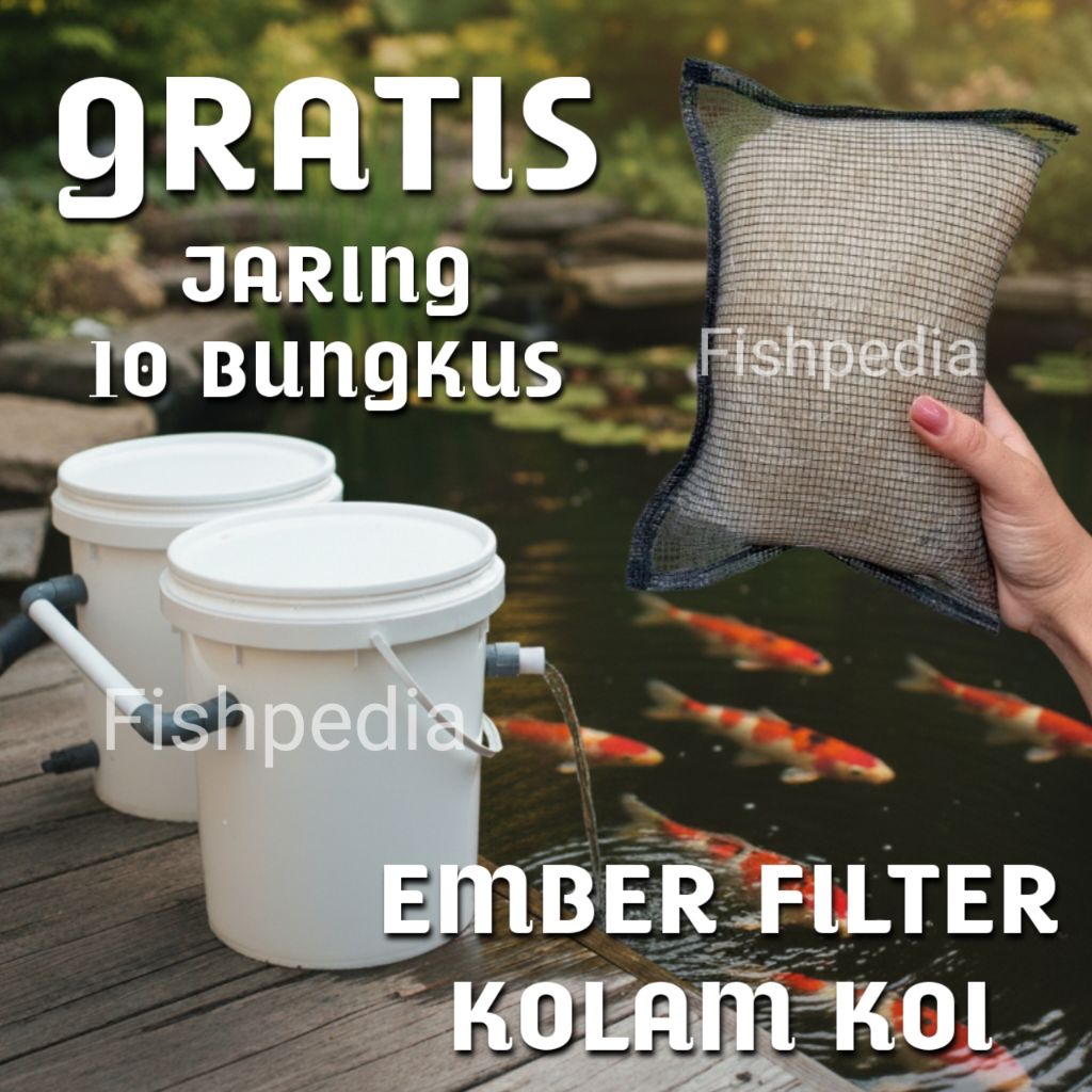 ember filter kolam ikan koi chamber ember kolam ikan koi 25L